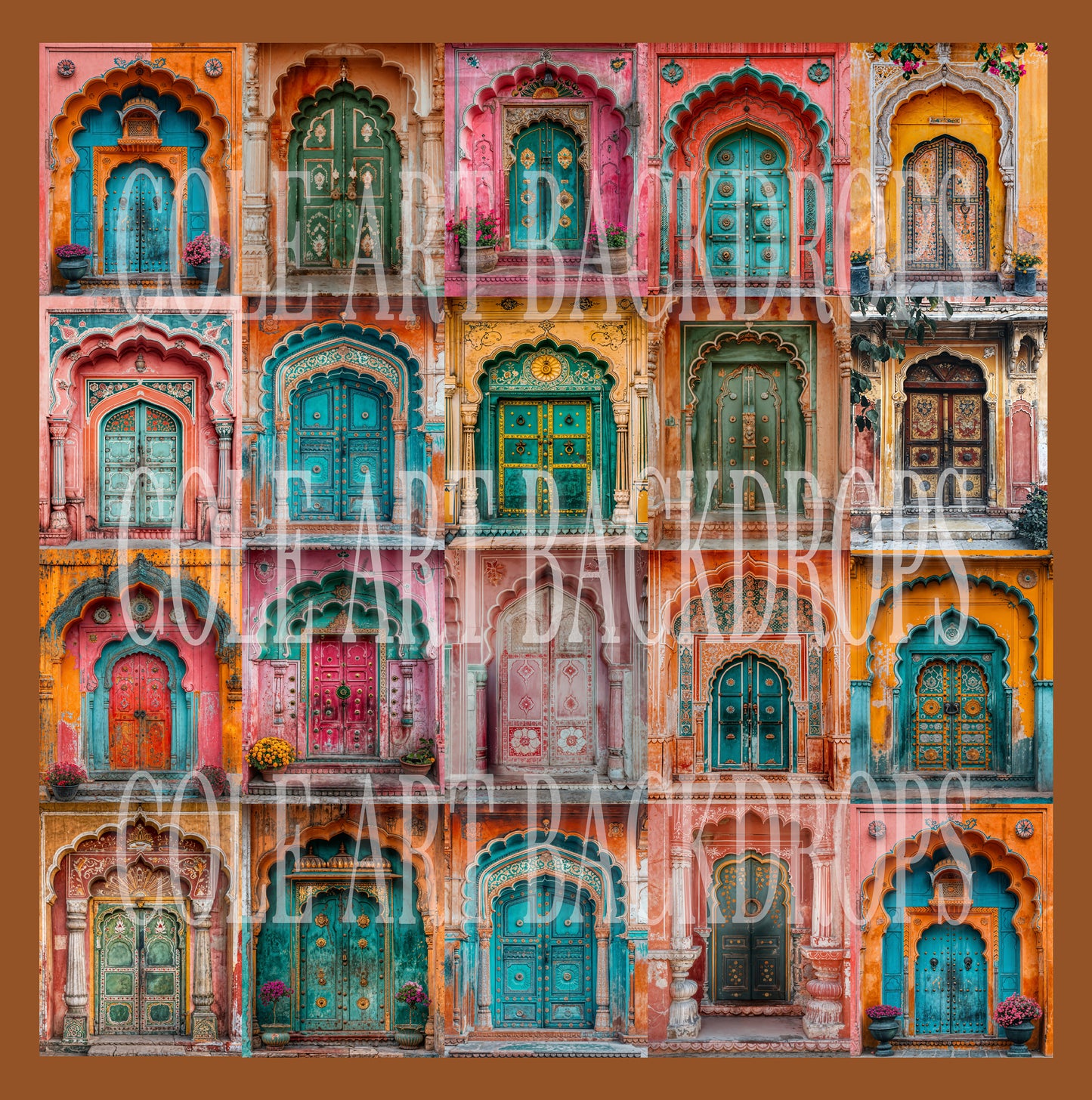 Conjunto de cenário digital Jaipur Doors