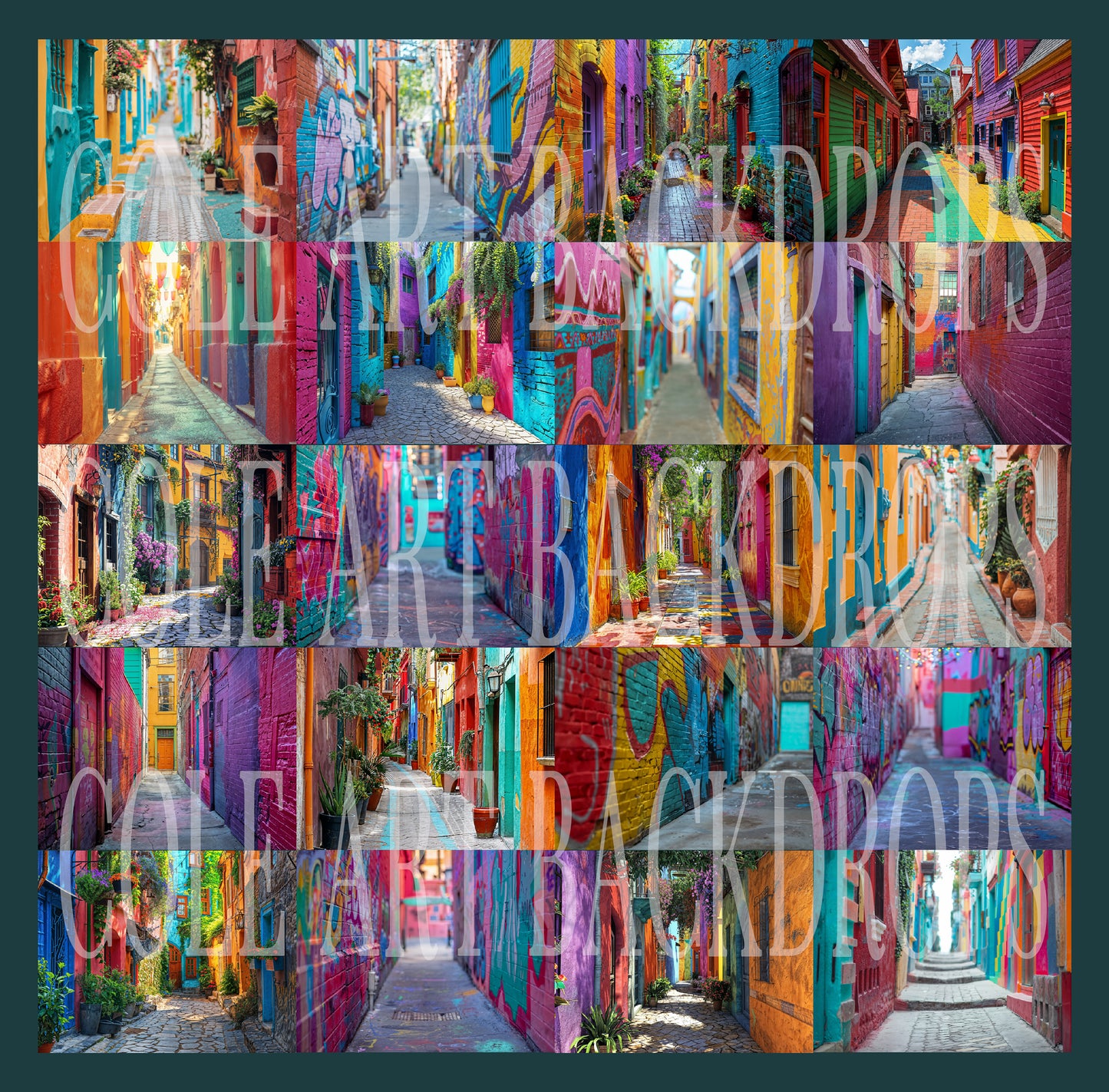 Conjunto de cenários digitais Color Pathways