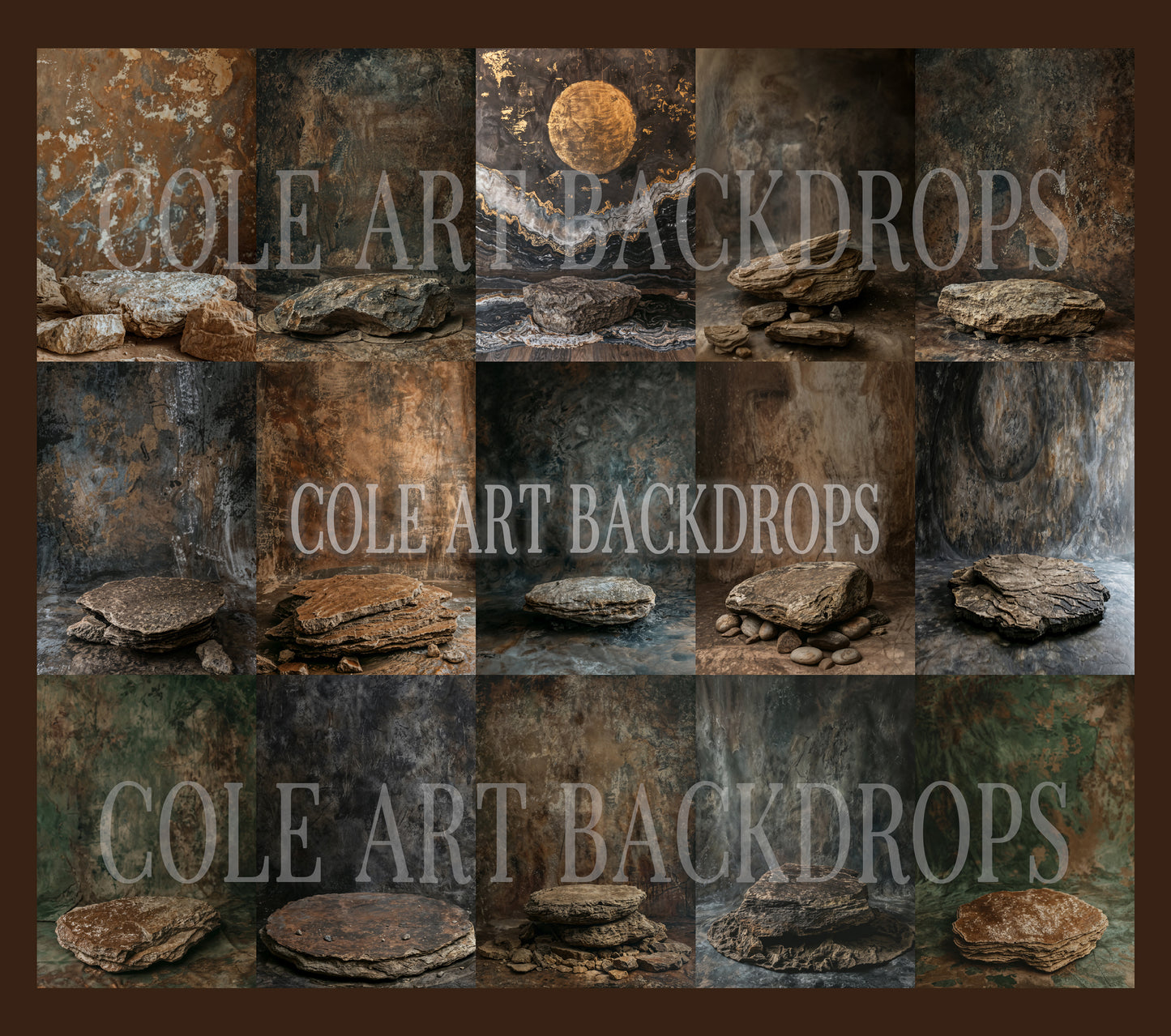 Conjunto de cenário digital Rocky Canvas