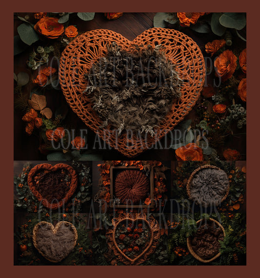 Fall Newborn Set Digital Backdrops, Newborn Overlays, Newborn Props, Newborn Backdrops, Photoshop Overlays