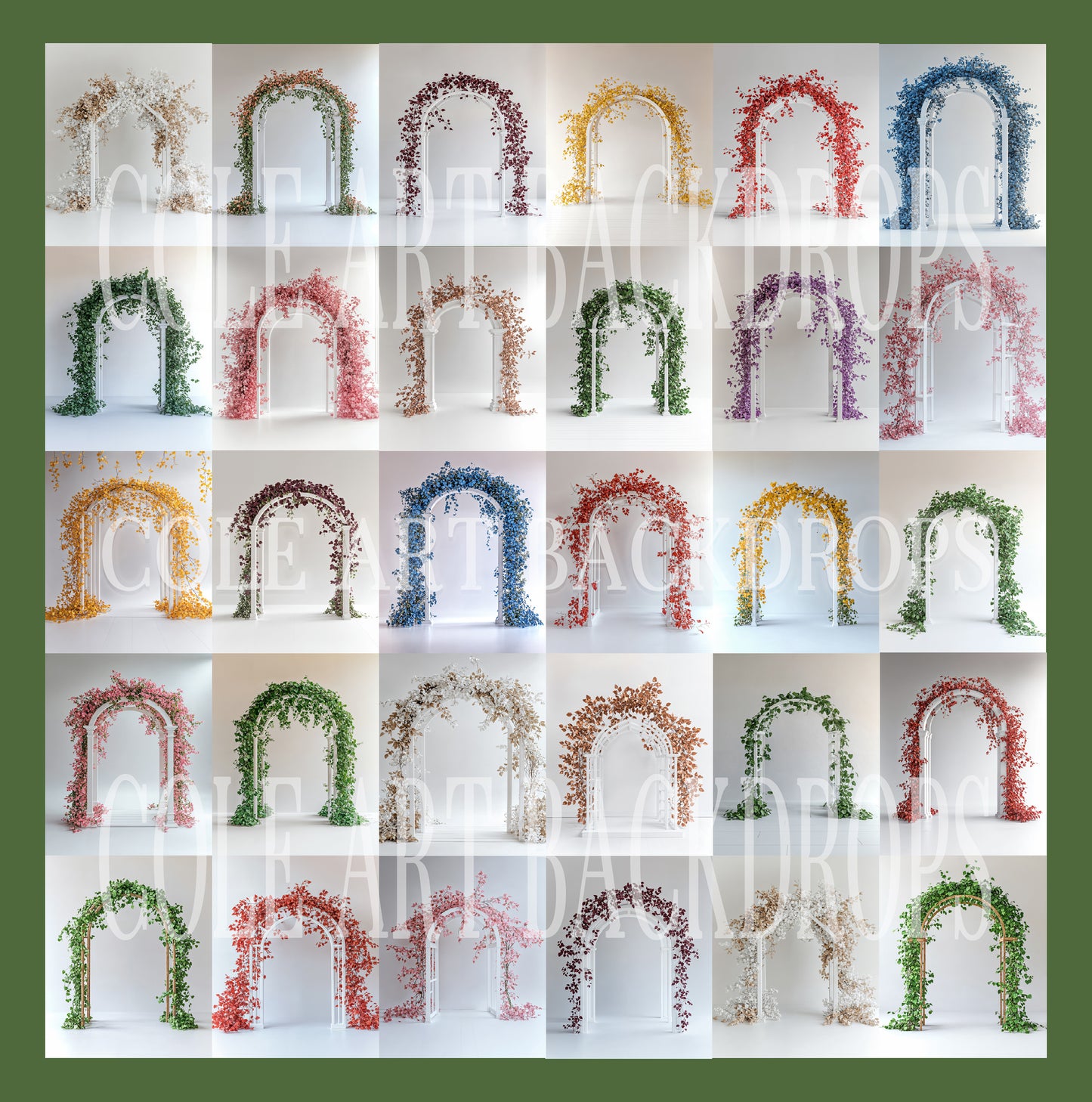 Conjunto de cenário digital Ivy Arches