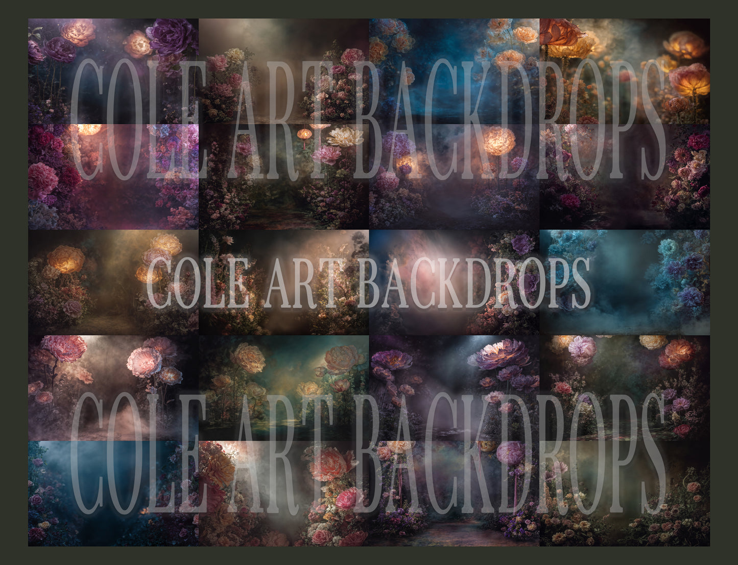 Sweet Dawn Digital Backdrop Set