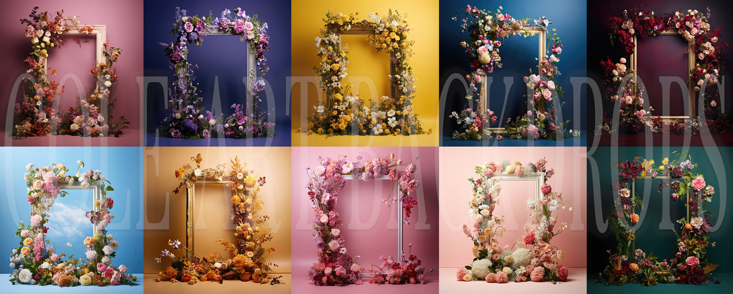 Frame Me COLOR Set 1 Fondos digitales, superposiciones de fondos de maternidad, superposiciones de fondos de estudio, texturas de bellas artes, superposiciones de Photoshop
