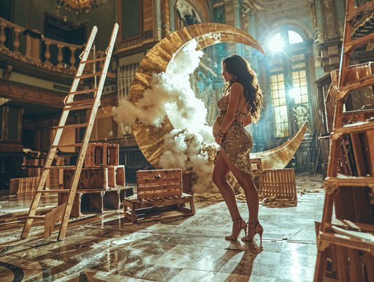 Crates and Ladders Digital Backdrop Set