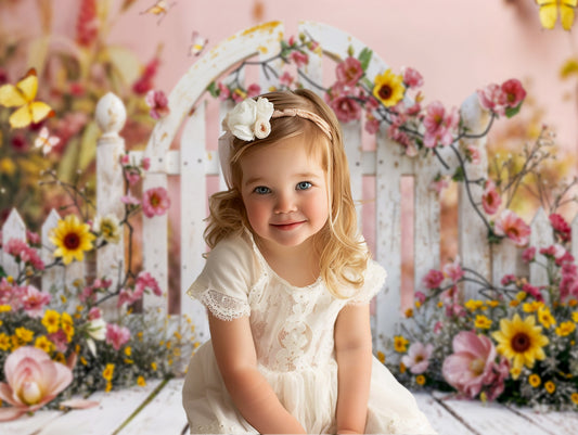 Fondo digital de puertas blancas