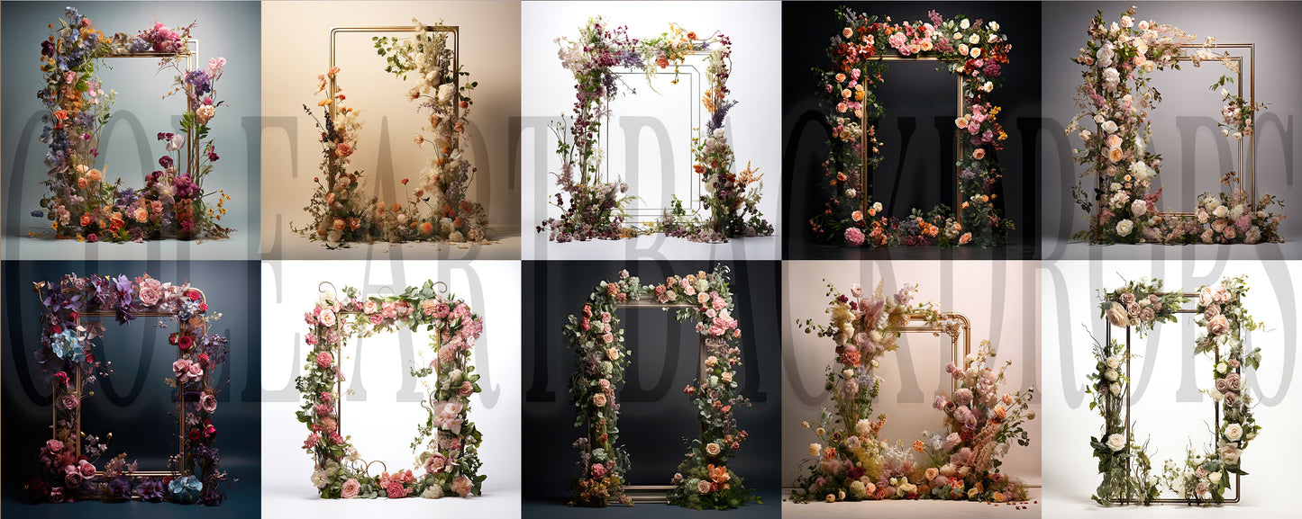 Fondos digitales Frame Me Neutrals, superposiciones para fondos de maternidad, superposiciones para fondos de estudio, texturas de bellas artes, superposiciones para Photoshop