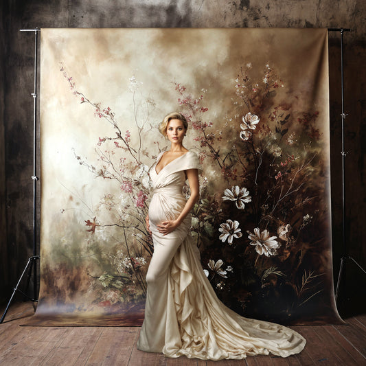 Fondos digitales con flores de primavera, superposiciones para fondos de maternidad, superposiciones para fondos de estudio, fondos digitales