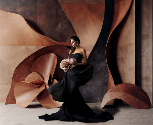 Fondos digitales con tallas marrones, fondos de maternidad, fondos de estudio, fondos digitales