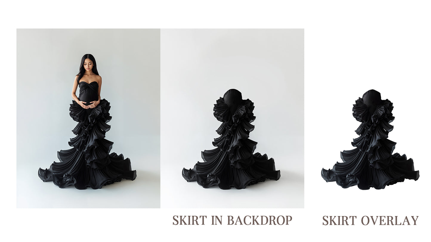 Black Dress Digital Overlays, Photoshop Overlays, Digital Backdrops Set