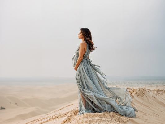 Overcast Desert Digital Backdrop Set