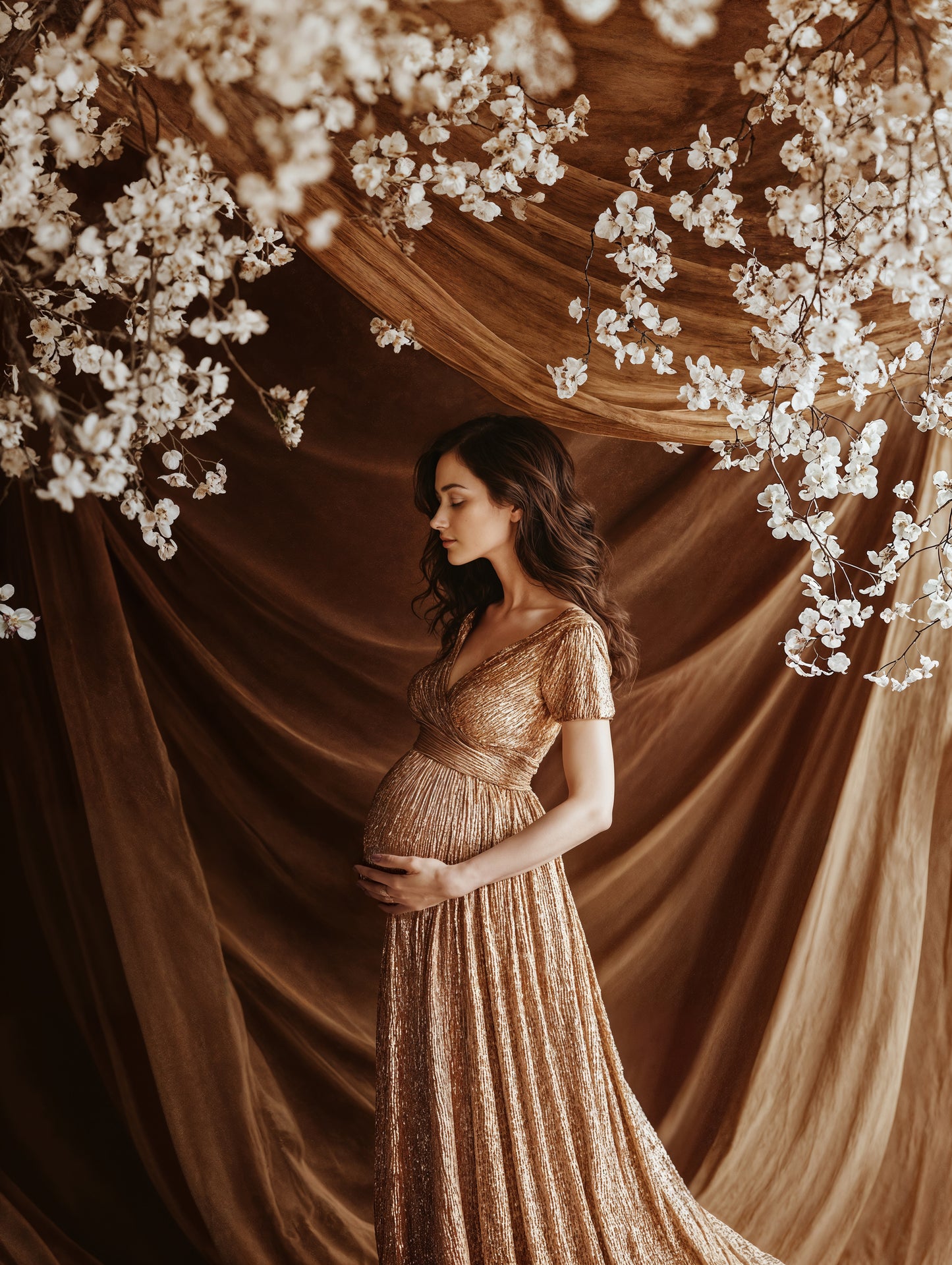 Conjunto de cenário digital Serene Drapes
