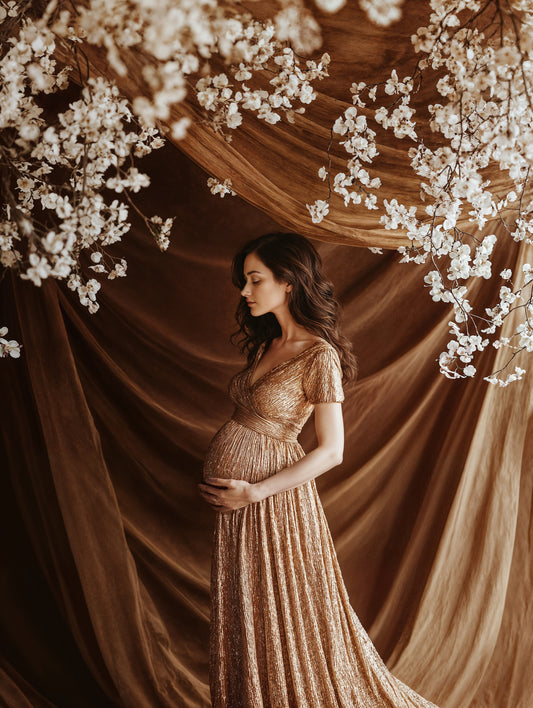 Conjunto de fondo digital Serene Drapes