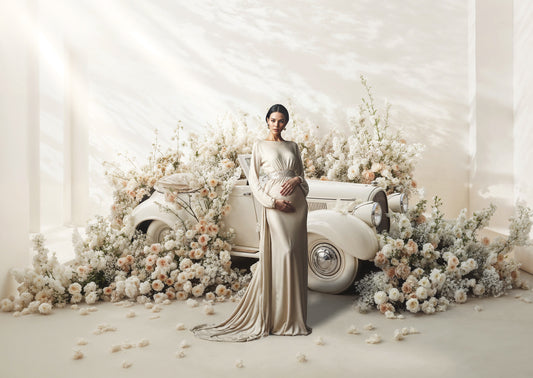 Fondos digitales con coches clásicos blancos, fondos de maternidad, fondos de estudio, fondos de coches, fondos digitales