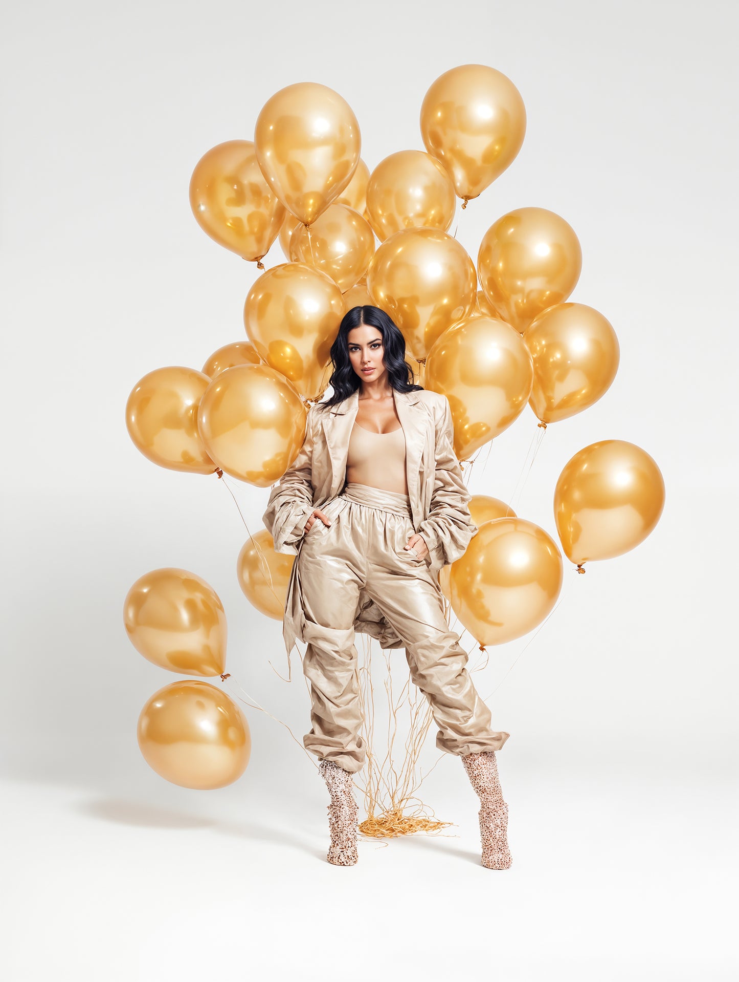 Balloon Glam Digital Backdrop Set