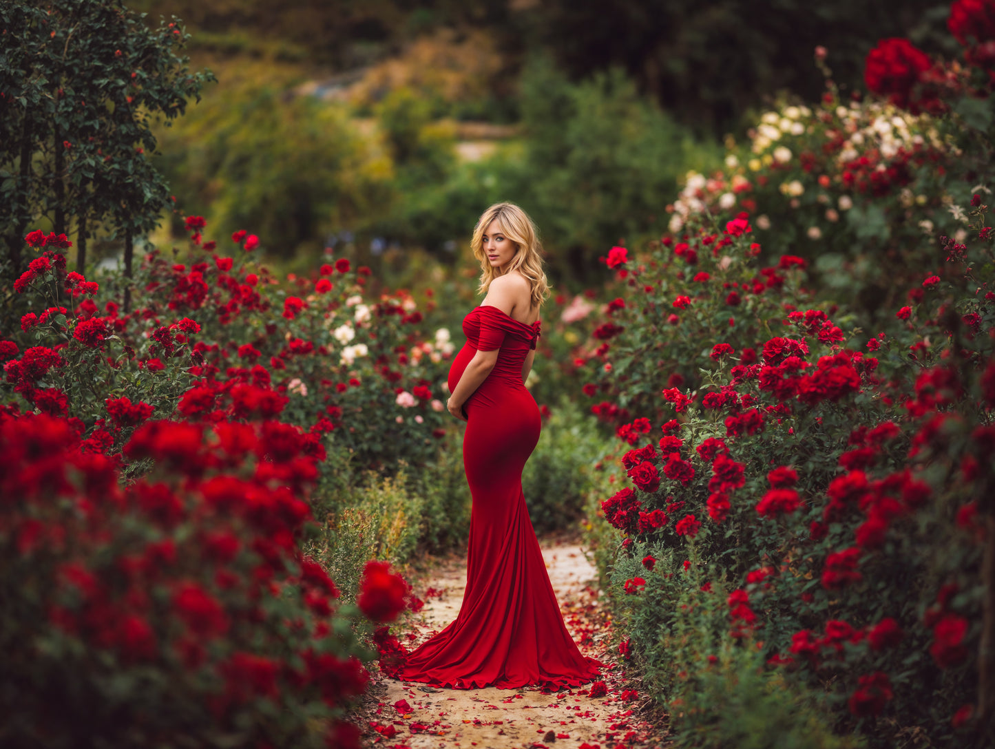 Rose Gardens Digital Backdrop Set