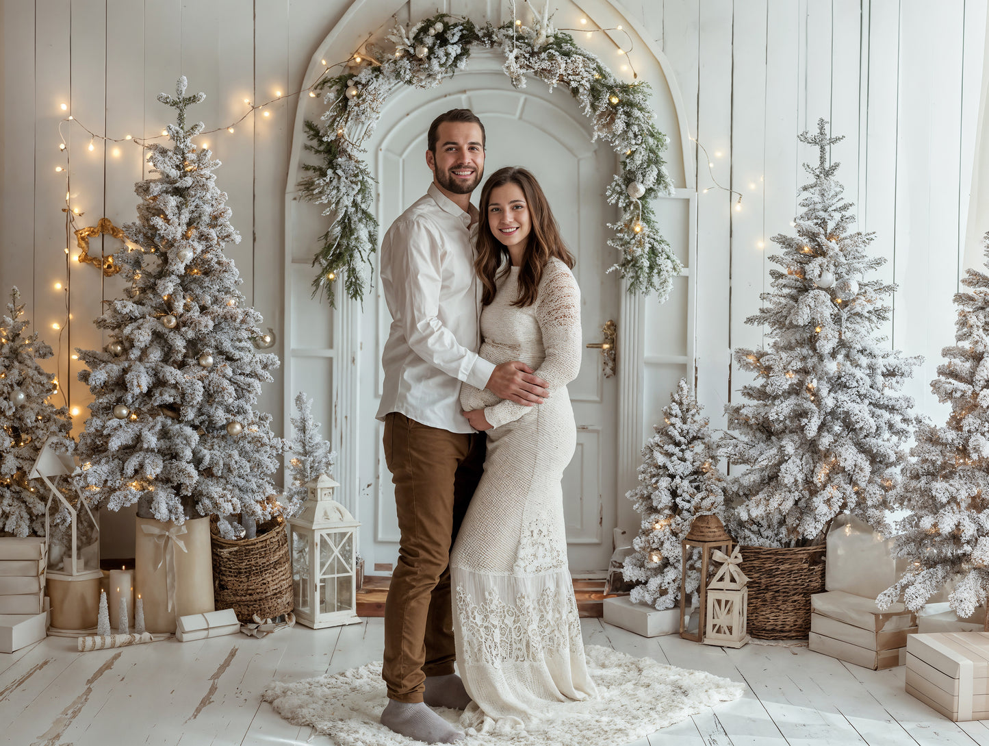Christmas Time Digital Backdrops, Christmas Digital Backdrops Set