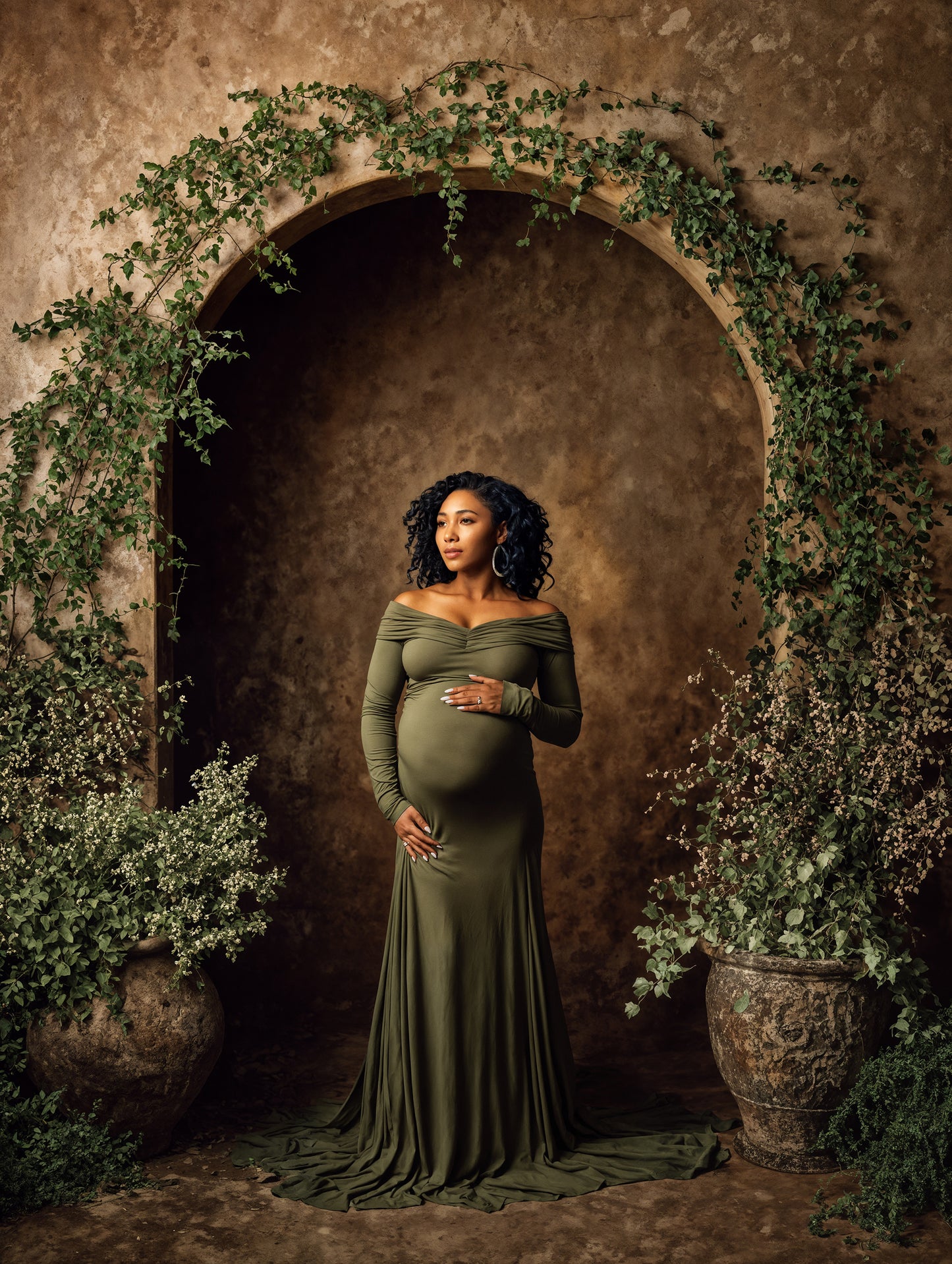 Ivy Green Arch Digital Backdrop Set