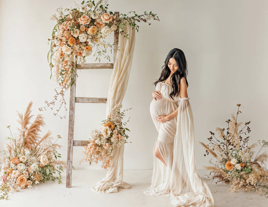 Fondo digital con escaleras bohemias