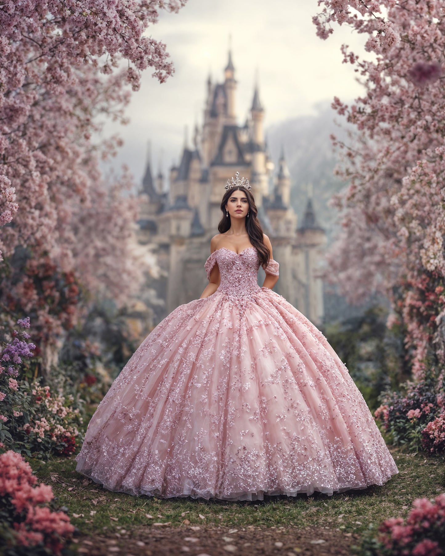 Conjunto de cenário digital do Castelo da Princesa