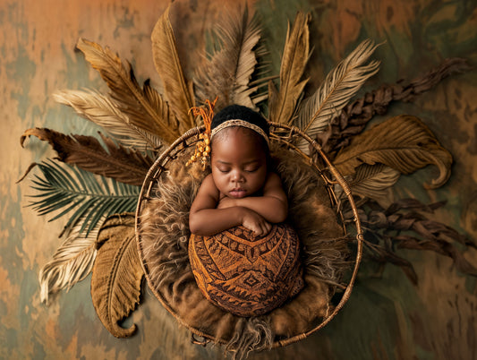 Brownie Boo Digital Background, Newborn Backdrops, Set