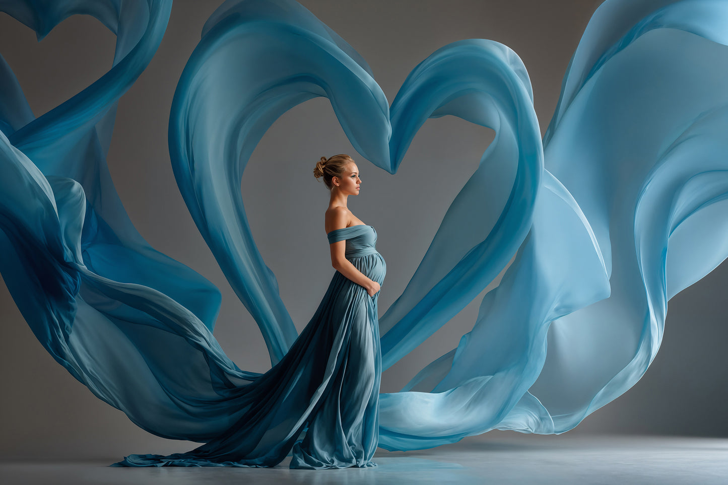 I Heart U Digital Backdrop Set