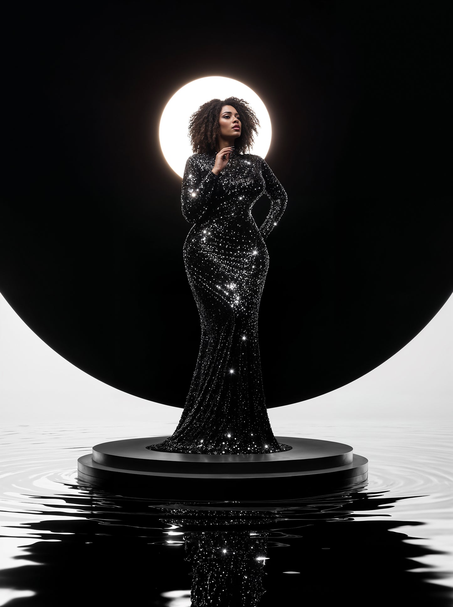 Black Waters Digital Backdrop Set