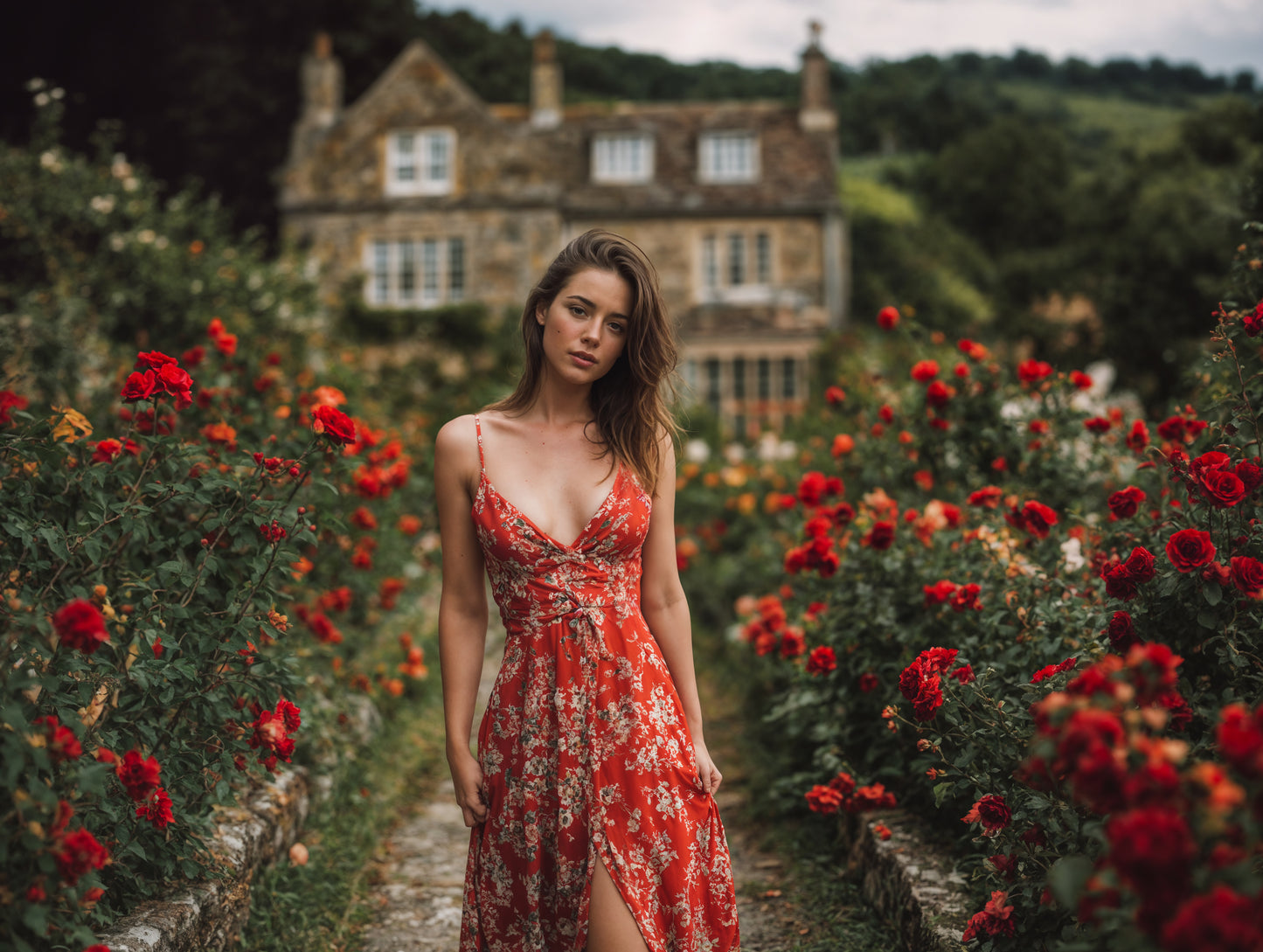 Rose House Digital Backdrop Set