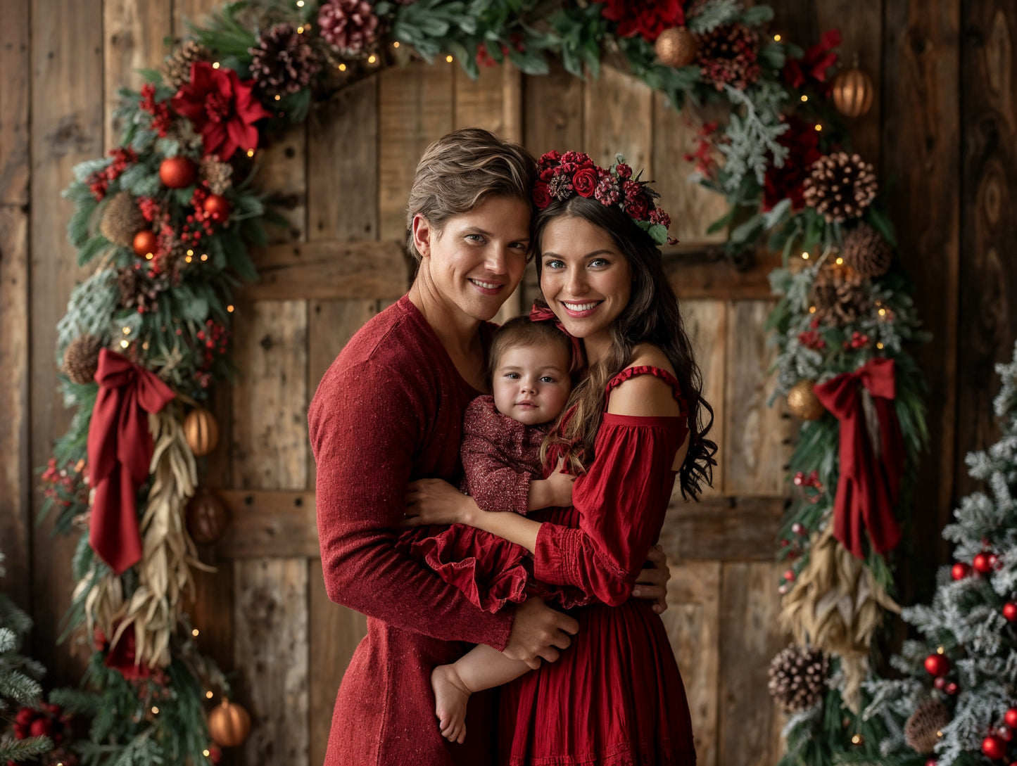 A Holiday Blur Digital Backdrops, Christmas Digital Backdrops Set