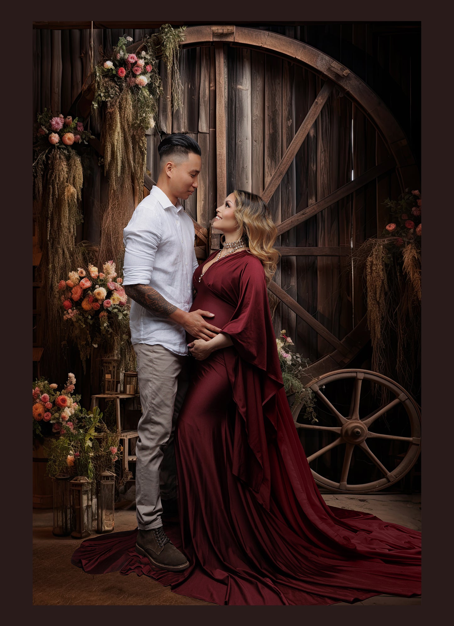 Cenários Digitais de Romance Rústico, Fundos de Maternidade, Texturas de Cenário de Estúdio, Texturas de Belas Artes, Texturas de Photoshop