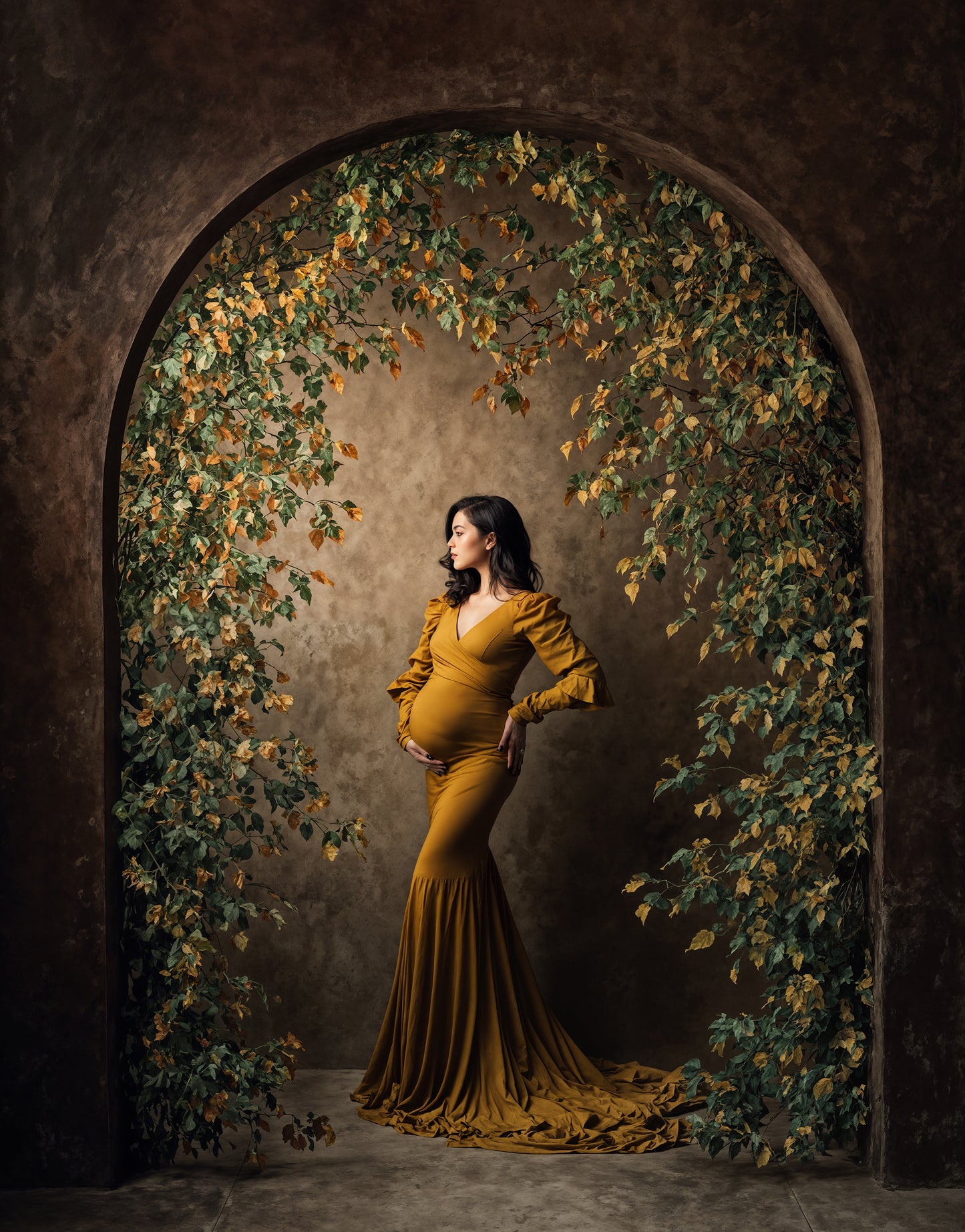 Ivy Green Arch Digital Backdrop Set