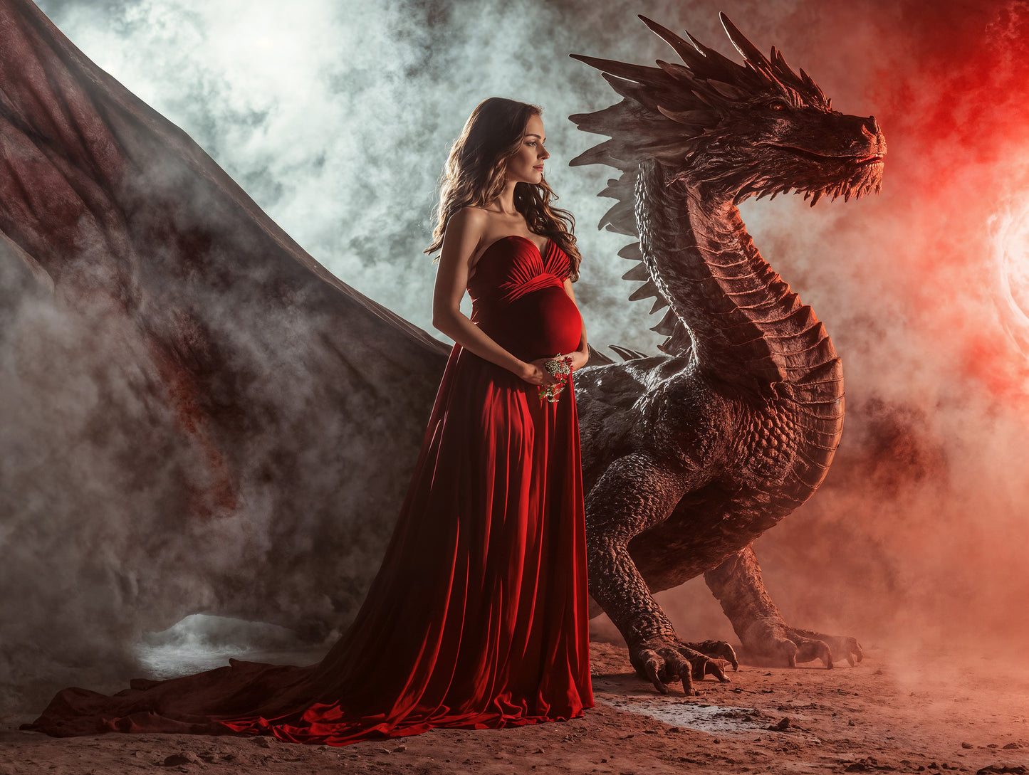 Conjunto de cenário digital Mother Dragons