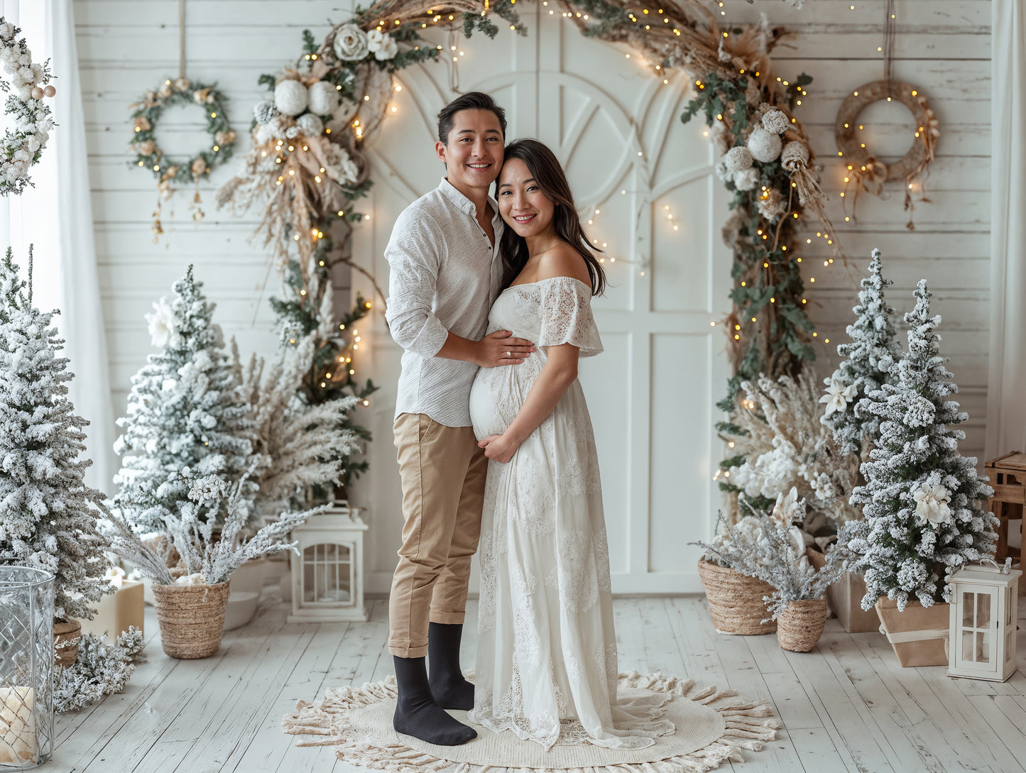Christmas Time Digital Backdrops, Christmas Digital Backdrops Set