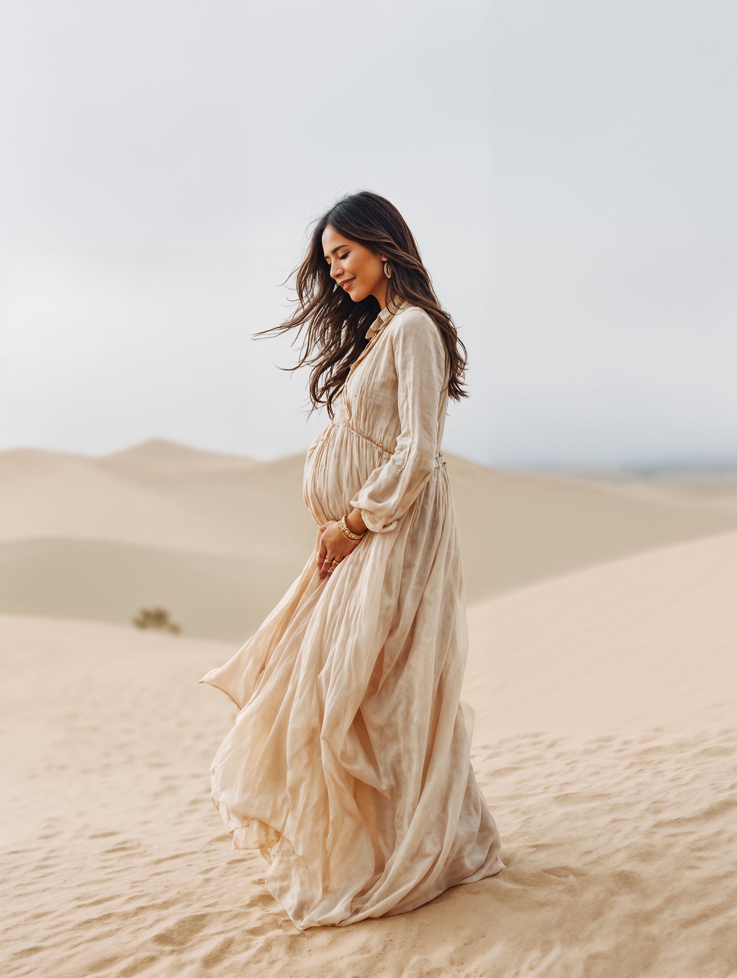 Overcast Desert Digital Backdrop Set