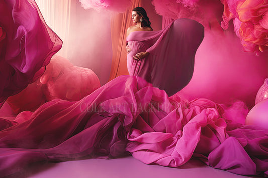 Conjunto de telas fluidas en rosa "Llévame lejos". Fondos digitales, fondos de maternidad, texturas para fondos de estudio, texturas de bellas artes y texturas para Photoshop.