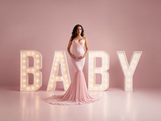 Baby Sign Colors Digital Backdrop Set