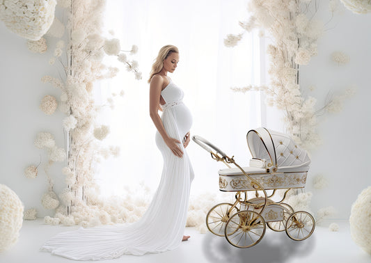 White Prams Digital Overlays, Maternity Backdrop Overlays, Studio Overlays, Fine Art Textures, Photoshop Overlays