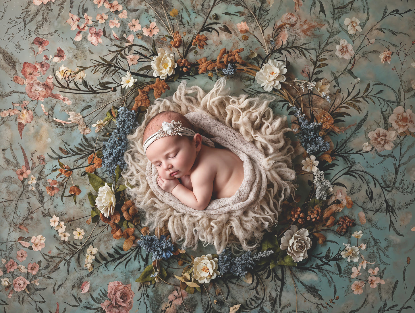 Baby Boop Digital Background, Newborn Backdrops Set