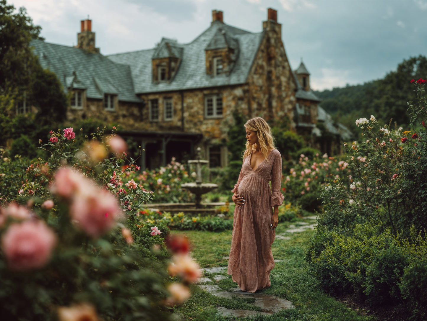 Rose Gardens Digital Backdrop Set