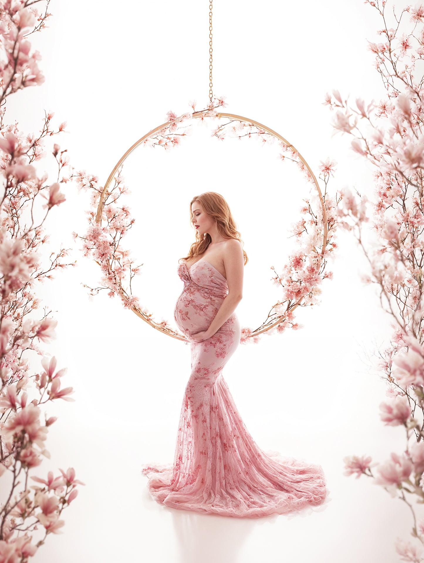 White Rings Digital Backdrop Set