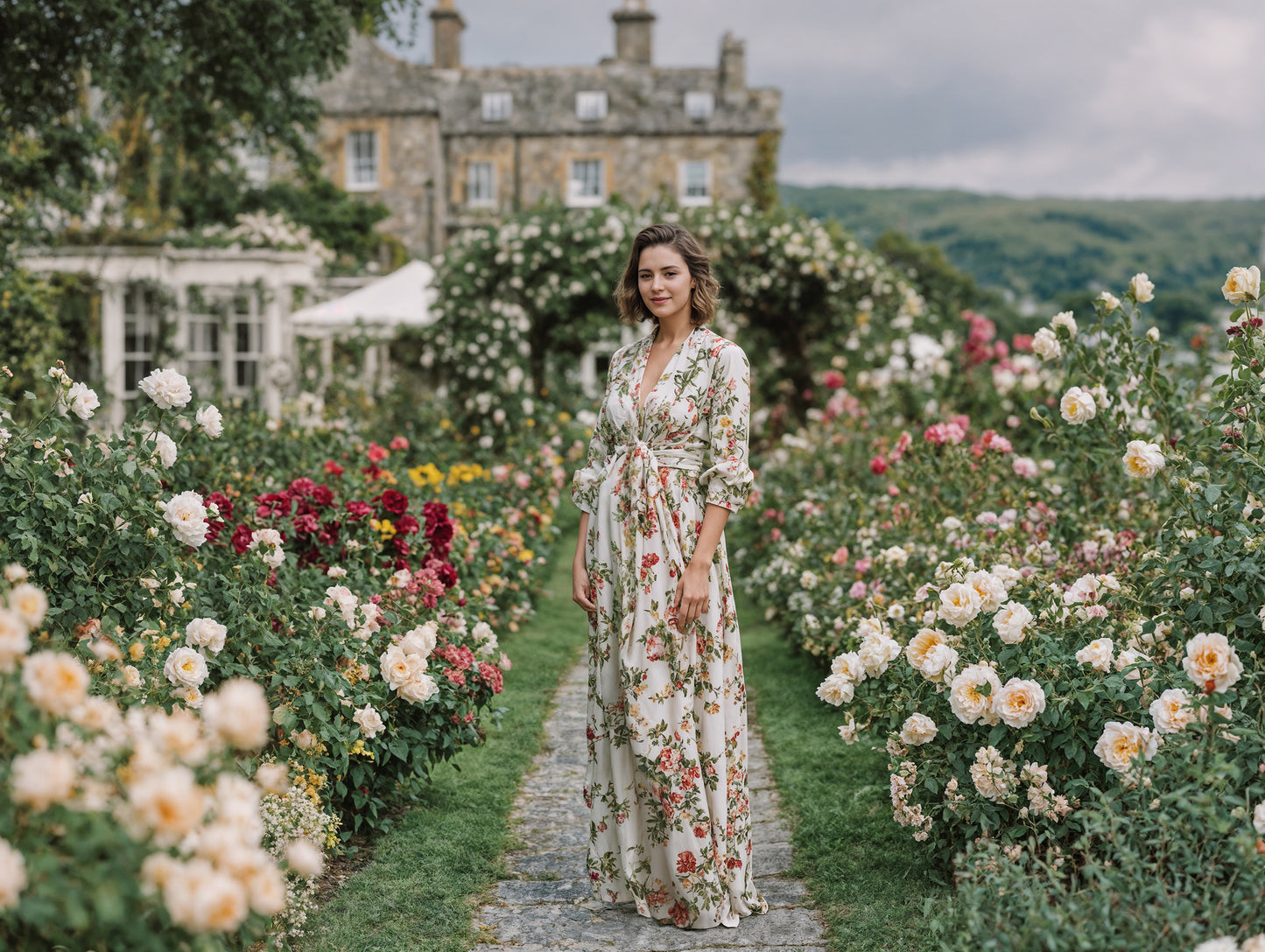 Rose House Digital Backdrop Set