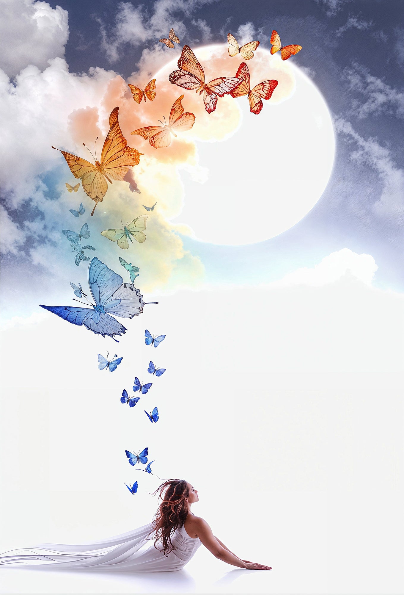 Butterfly Skies Digital Backdrop Set