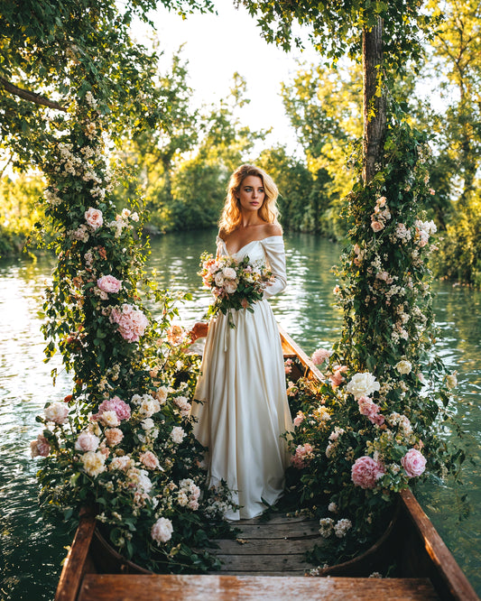 Boat of Roses Digital Backdrop Set