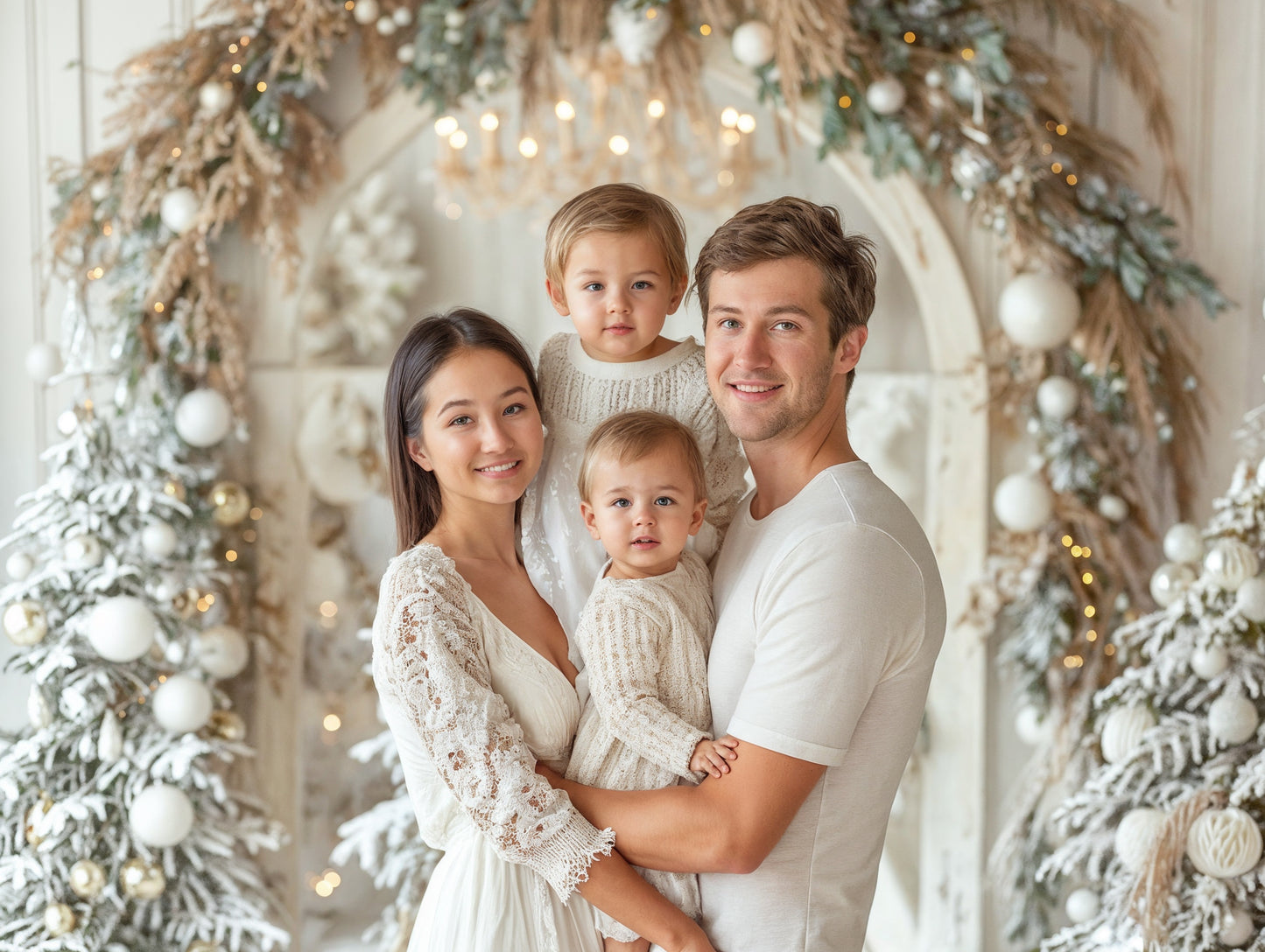 A Holiday Blur Digital Backdrops, Christmas Digital Backdrops Set