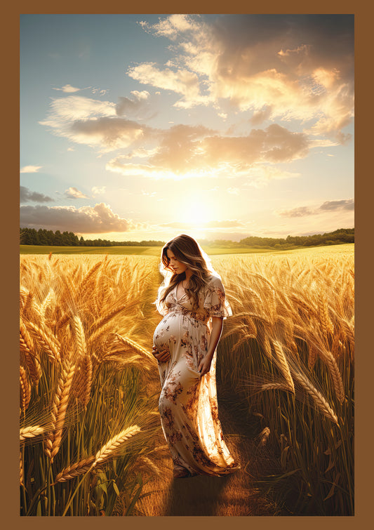 Fondos digitales de campos de trigo, fondos de maternidad, texturas para fondos de estudio, texturas de bellas artes, texturas de Photoshop