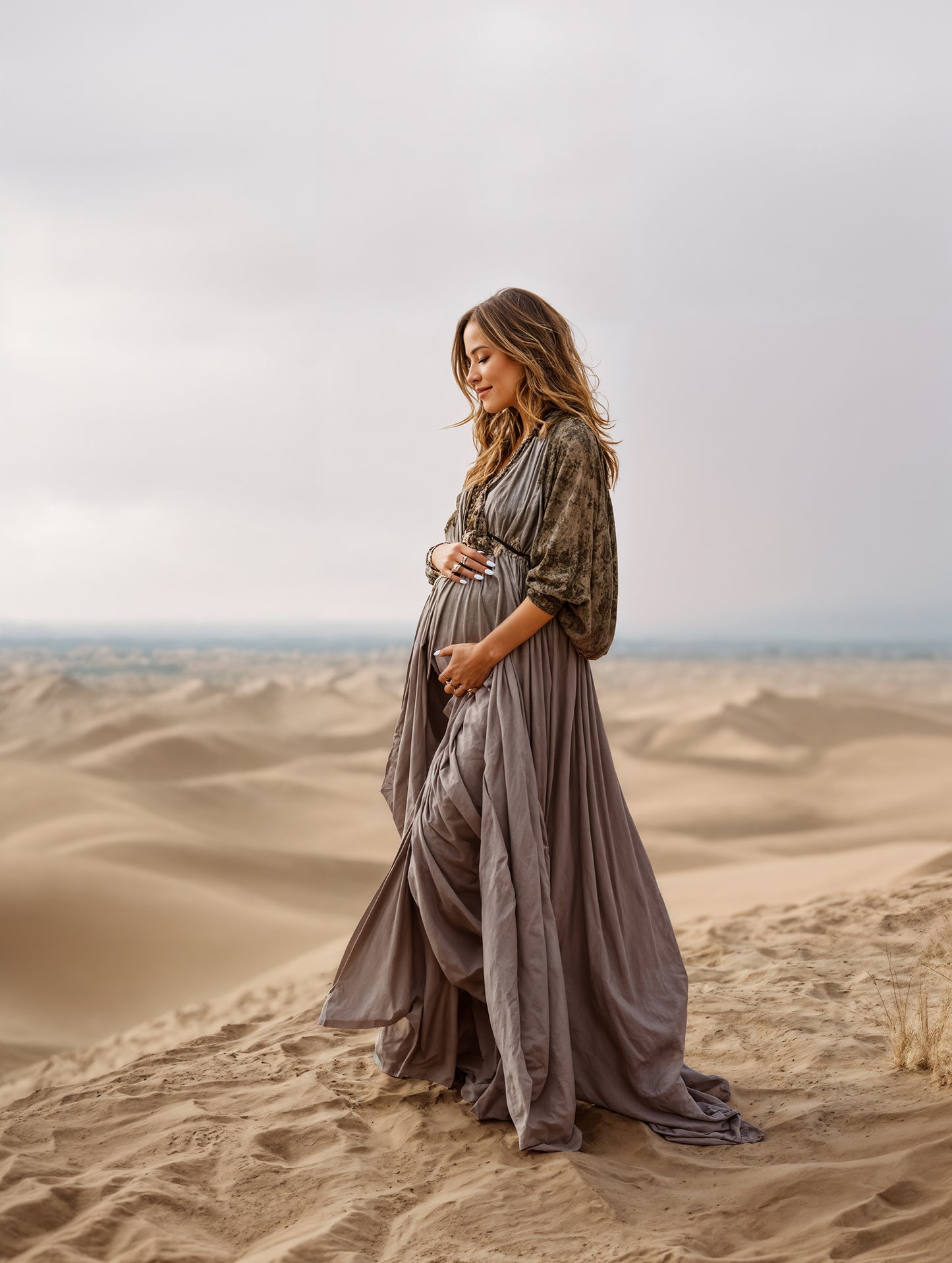 Overcast Desert Digital Backdrop Set