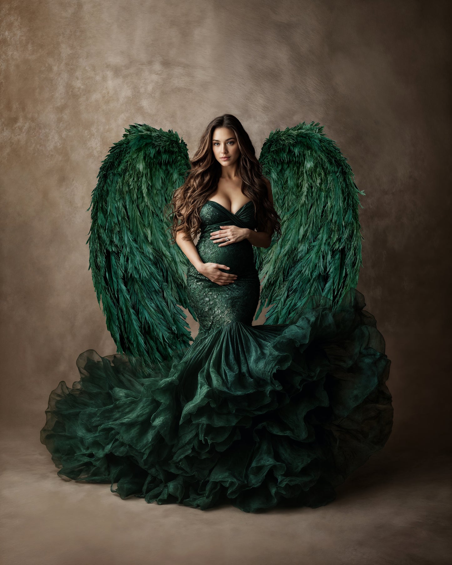 Fluffy Angel Wings Digital Overlays, Maternity Backdrop Overlays, Photoshop Overlays