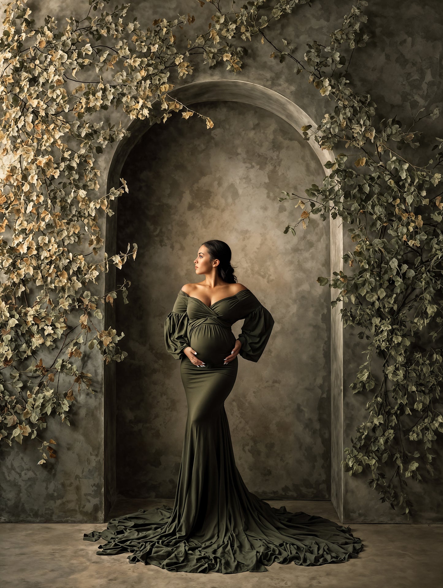 Ivy Green Arch Digital Backdrop Set