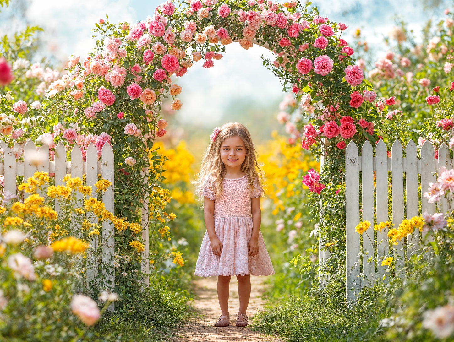 Fondo digital floral Annabelle, conjunto de fondos para niños