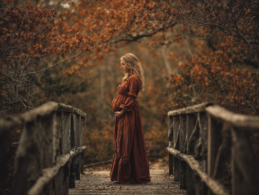 Fall Bridge Digital Backdrop Set