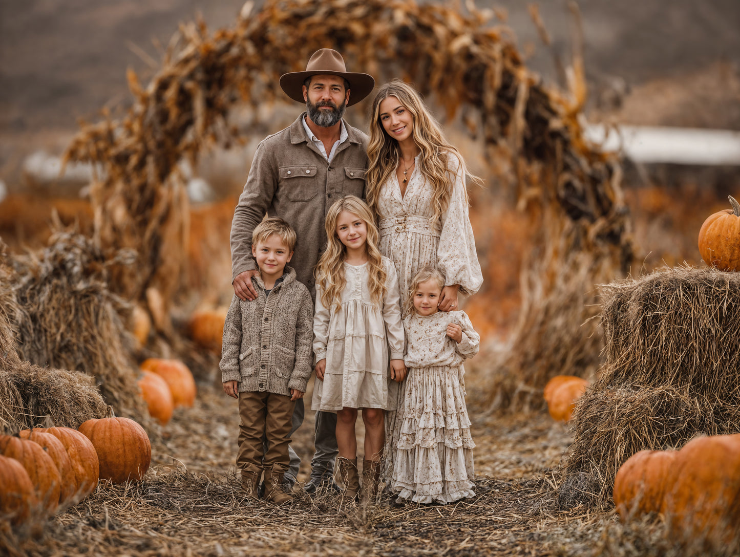 Pumpkin Patch Digital Backdrop Set